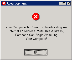 You are broadcasting an IP advertisement